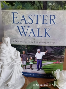 Easter walk book cover - Easter traditions for families - Adventures in NanaLand
