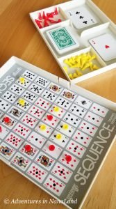 Sequence board game - Best Games for Families to Play Together - Adventures in NanaLand