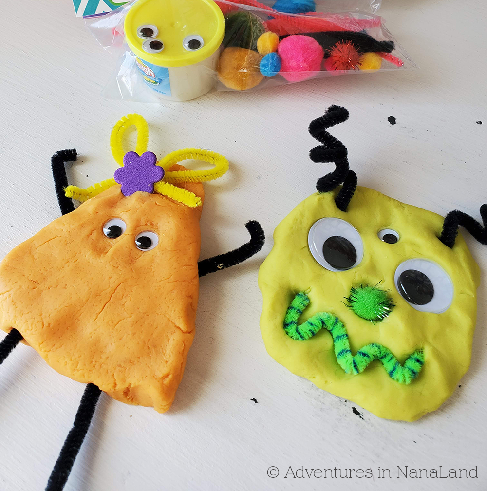Play Dough Monsters - Adventures in NanaLand