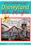 Disneyland Ride Heights - Adventures in NanaLand