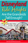 Disneyland Ride Heights - Adventures in NanaLand